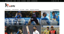 Desktop Screenshot of cricgully.com